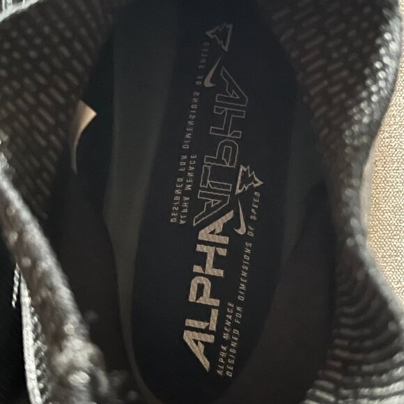 Nike Alpha Menace Elite 3 Mid Football Cleats Men Size 15 DM1792-004 Black NEW - Picture 9 of 11